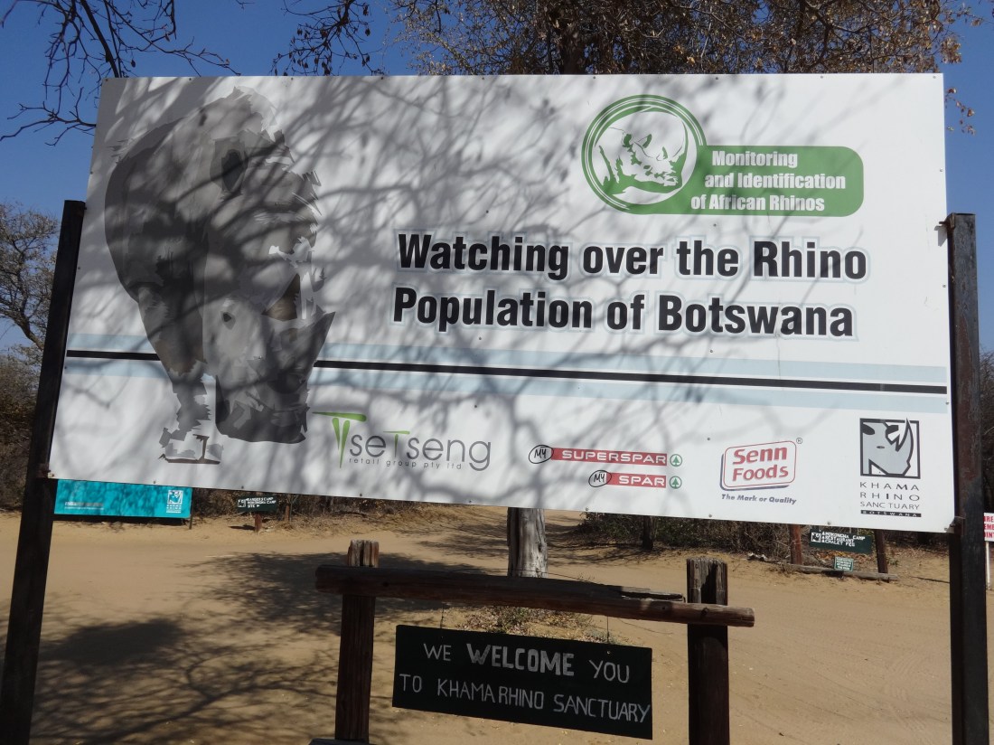 entrance to Khama Rhino Sanctuary