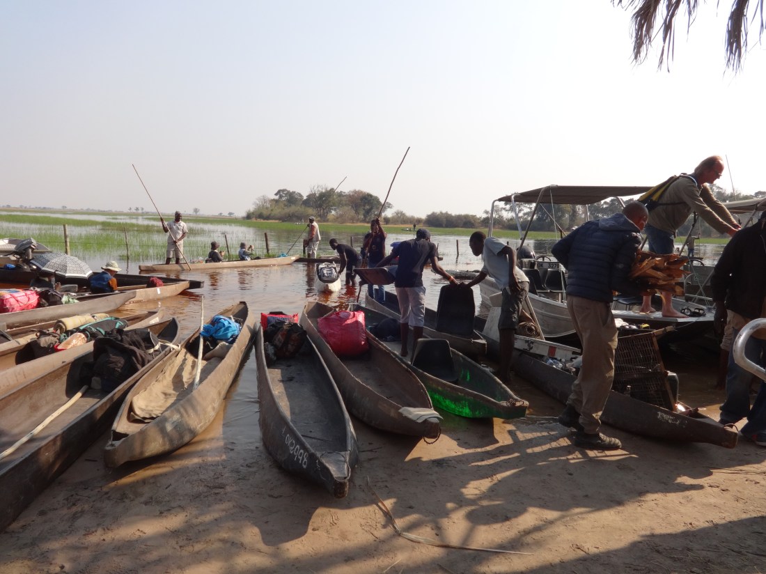 launch depot at Okavango Delta