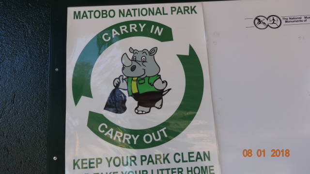 Matobo N.P. sign